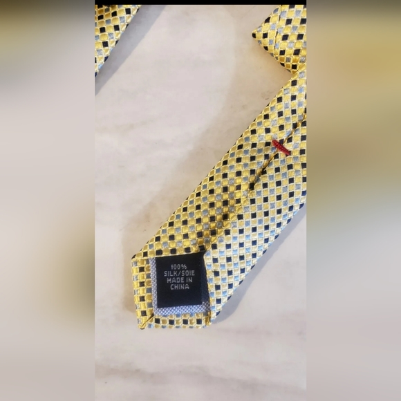 Tommy Hilfiger Silk Tie Yellow - Picture 3 of 3